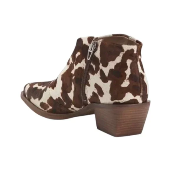 DOLCE VITA Cocoa Made In Brazil Leather Safira Ankle Booties